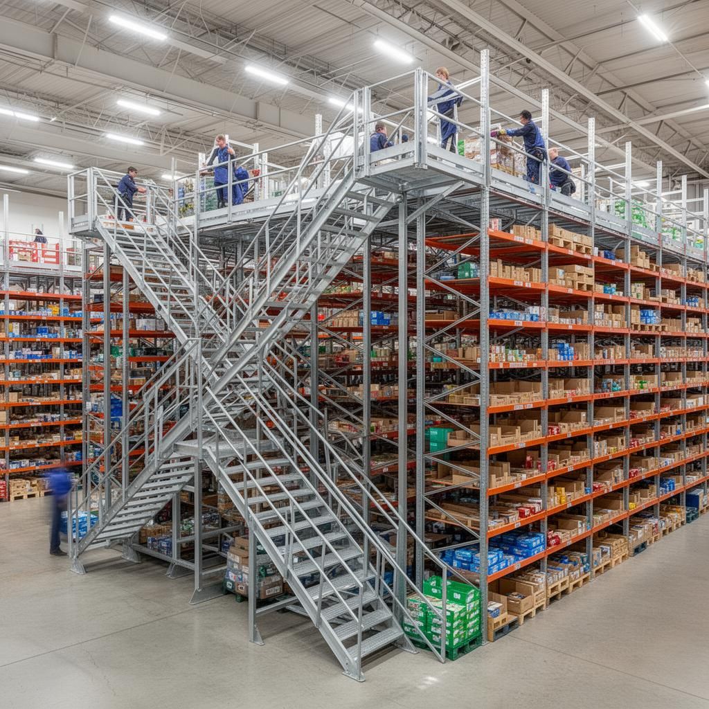 Multi-Tier Shelving system details